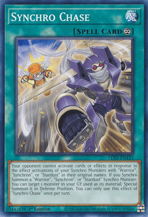 1st Edition, Common, Continuous Spell, Legendary Duelists: Season 3, Spell Synchro Chase [LDS3-EN123] Common - Trading Card World