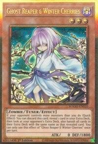 1st Edition, Dark, Gold Rare, Maximum Gold, Tuner/ Effect Monster, Zombie Ghost Reaper & Winter Cherries (Alternate Art) [MAGO-EN010] Gold Rare - Trading Card World