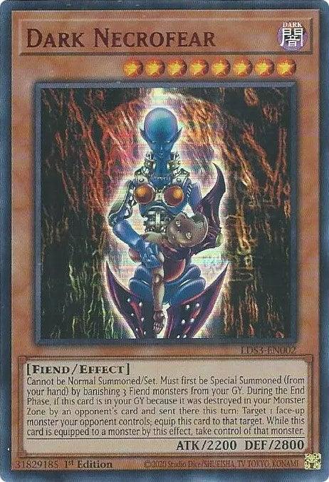 1st Edition, Dark, Effect Monster, Fiend, Legendary Duelists: Season 3, Ultra Rare Dark Necrofear (Red) [LDS3-EN002] Ultra Rare - Trading Card World