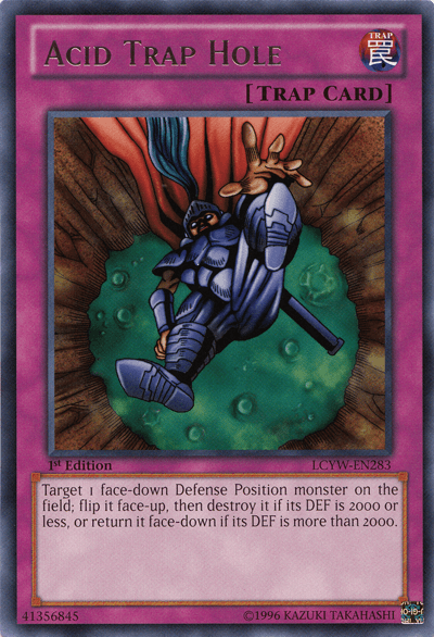 1st Edition, Legendary Collection 3: Yugi's World, Normal Trap, Rare, Trap, Unlimited Acid Trap Hole [LCYW-EN283] Rare - Trading Card World