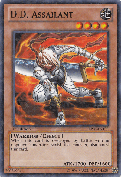 1st Edition, Battle Pack: Epic Dawn, Earth, Effect Monster, Starfoil Rare, Unlimited, Warrior D.D. Assailant [BP01-EN133] Starfoil Rare - Trading Card World