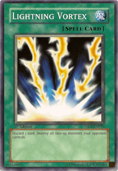 1st Edition, Common, Normal Spell, Spell, Starter Deck: Syrus Truesdale, Unlimited Lightning Vortex [YSDS-EN030] Common - Trading Card World