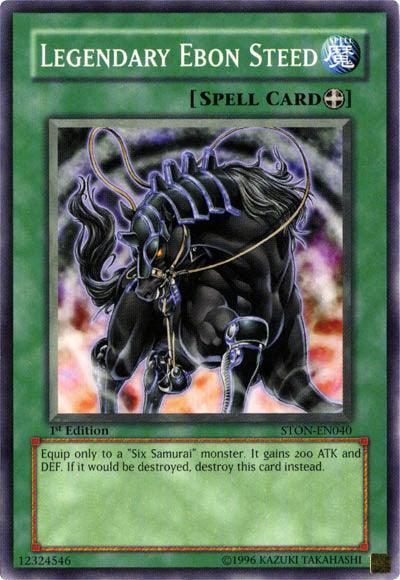 1st Edition, Common, Equip Spell, Spell, Strike of Neos, Unlimited Legendary Ebon Steed [STON-EN040] Common - Trading Card World