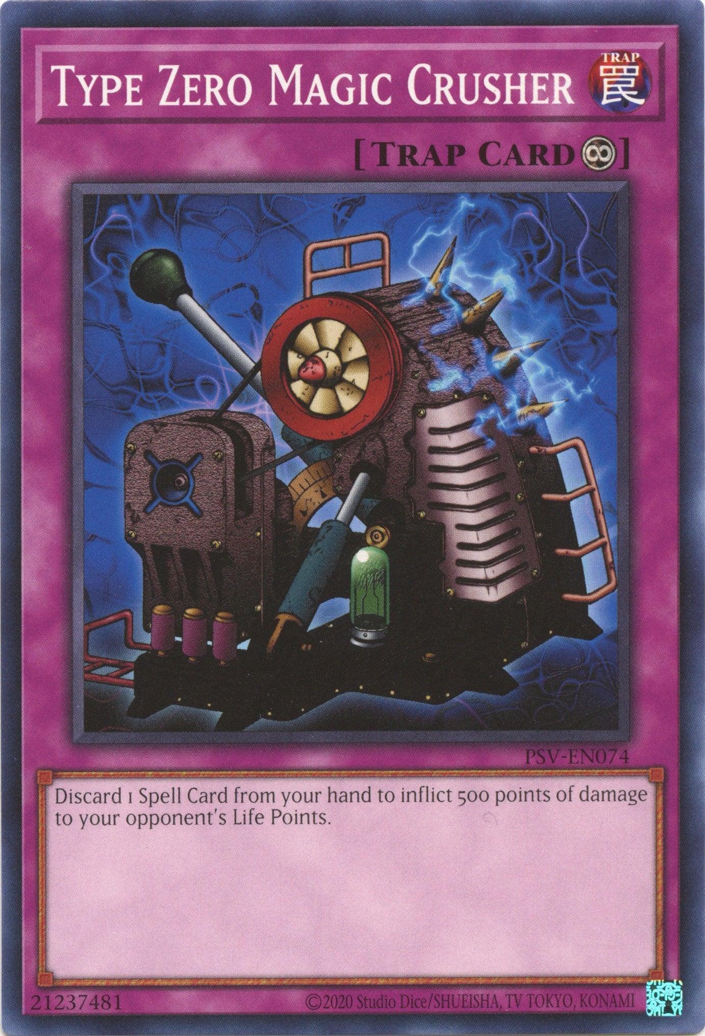 Common, Continuous Trap, Pharaoh's Servant (25th Anniversary Edition), Trap, Unlimited Type Zero Magic Crusher (25th Anniversary) [PSV-EN074] Common - Trading Card World