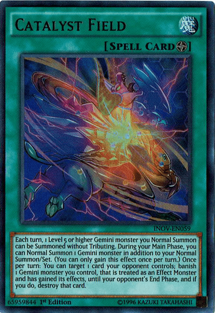 1st Edition, Field Spell, Invasion: Vengeance, Spell, Ultra Rare, Unlimited Catalyst Field [INOV-EN059] Ultra Rare - Trading Card World
