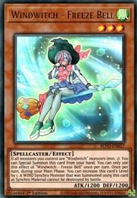 1st Edition, Blazing Vortex, Effect Monster, Spellcaster, Ultra Rare, Wind Windwitch - Freeze Bell [BLVO-EN017] Ultra Rare - Trading Card World