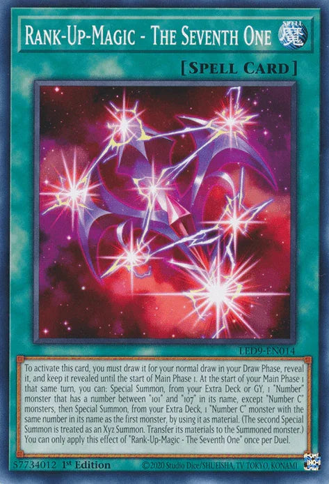 1st Edition, Common, Legendary Duelists: Duels From the Deep, Normal Spell, Spell Rank-Up-Magic - The Seventh One [LED9-EN014] Common - Trading Card World