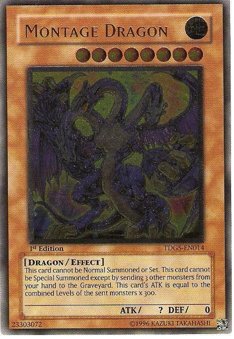 1st Edition, Dragon, Earth, Effect Monster, The Duelist Genesis, Ultimate Rare, Unlimited Montage Dragon [TDGS-EN014] Ultimate Rare - Trading Card World
