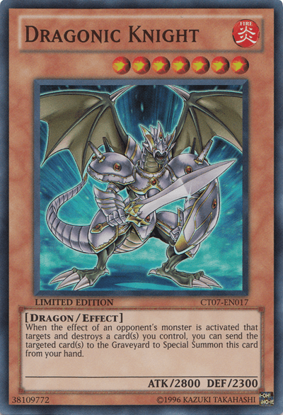 2010 Collectors Tins, Dragon, Effect Monster, Fire, Limited, Super Rare Dragonic Knight [CT07-EN017] Super Rare - Trading Card World