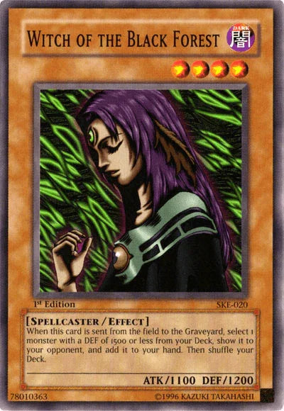 1st Edition, Common, Dark, Effect Monster, Spellcaster, Starter Deck: Kaiba Evolution, Unlimited Witch of the Black Forest [SKE-020] Common - Trading Card World