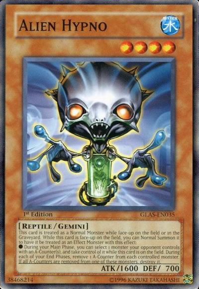 1st Edition, Common, Gemini Monster, Gladiator's Assault, Reptile, Unlimited, Water Alien Hypno [GLAS-EN035] Common - Trading Card World
