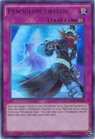 Continuous Trap, Limited, Maximum Crisis, Trap, Ultra Rare Pendulum Switch (MACR-ENSP1) [MACR-ENSP1] Ultra Rare - Trading Card World