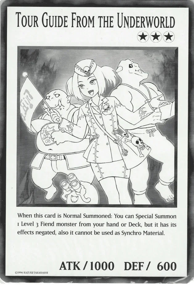 Common, Dark, Duel Overload, Effect Monster, Fiend, Unlimited Tour Guide From the Underworld (Oversized) Common - Trading Card World