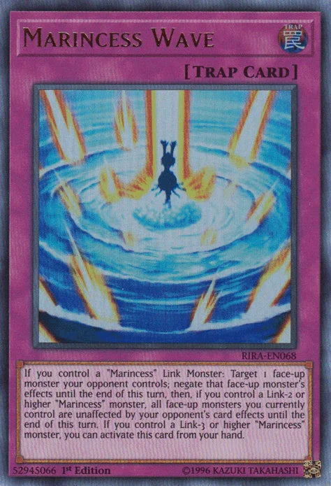 1st Edition, Normal Trap, Rising Rampage, Trap, Ultra Rare, Unlimited Marincess Wave [RIRA-EN068] Ultra Rare - Trading Card World