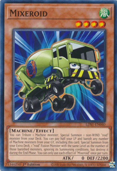 1st Edition, Common, Effect Monster, Legendary Duelists: Season 1, Machine, Wind Mixeroid [LDS1-EN040] Common - Trading Card World