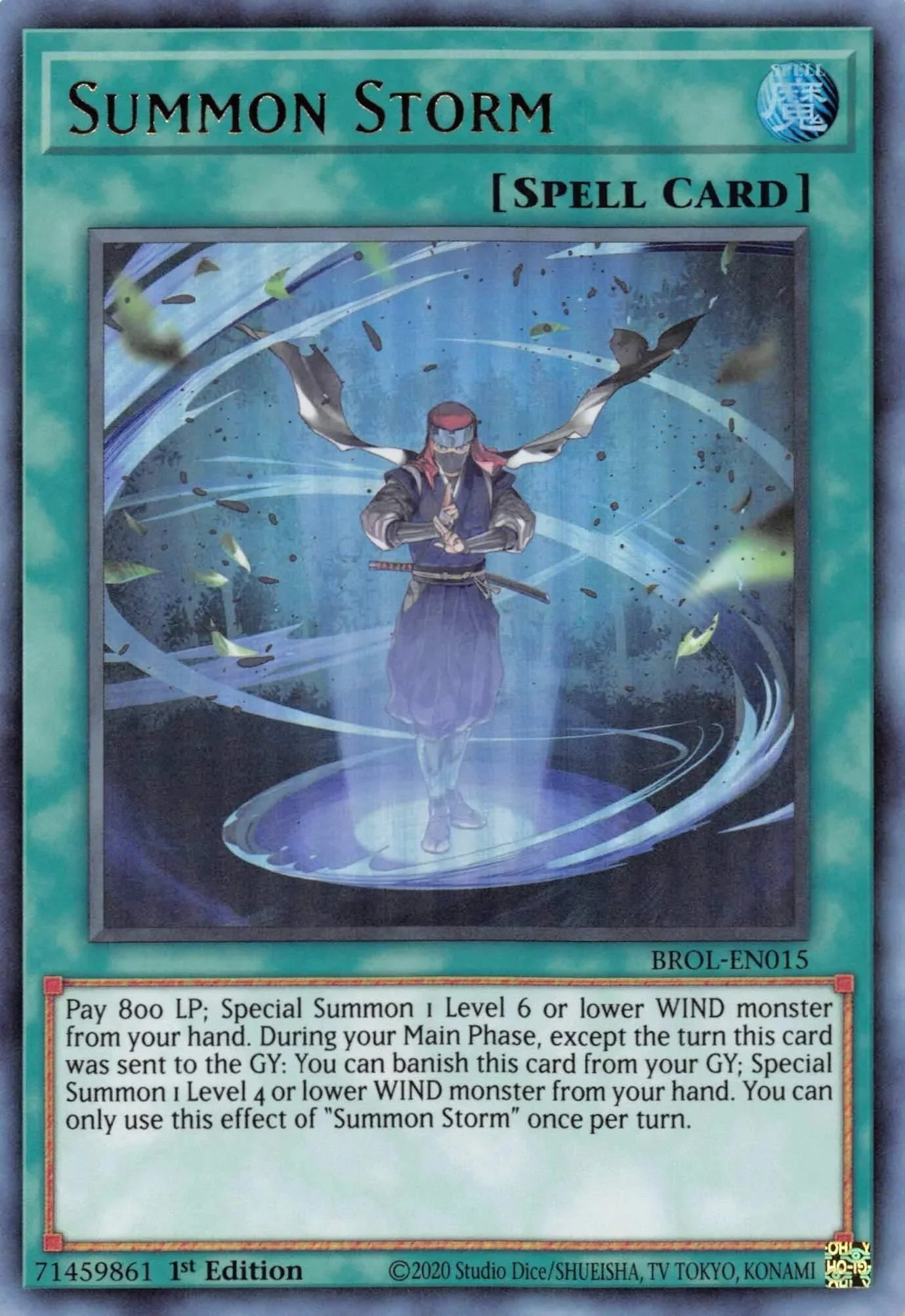 1st Edition, Brothers of Legend, Normal Spell, Spell, Ultra Rare Summon Storm [BROL-EN015] Ultra Rare - Trading Card World