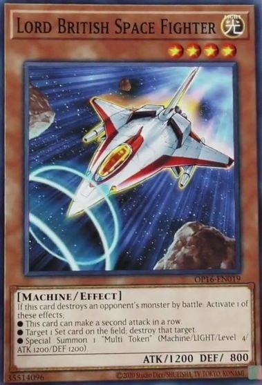 Common, Effect, Light, Machine, OTS Tournament Pack 16, Unlimited Lord British Space Fighter [OP16-EN019] Common - Trading Card World