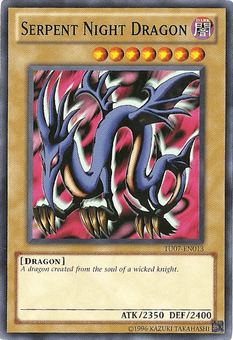 Common, Dark, Dragon, Normal Monster, Turbo Pack: Booster Seven, Unlimited Serpent Night Dragon [TU07-EN013] Common - Trading Card World