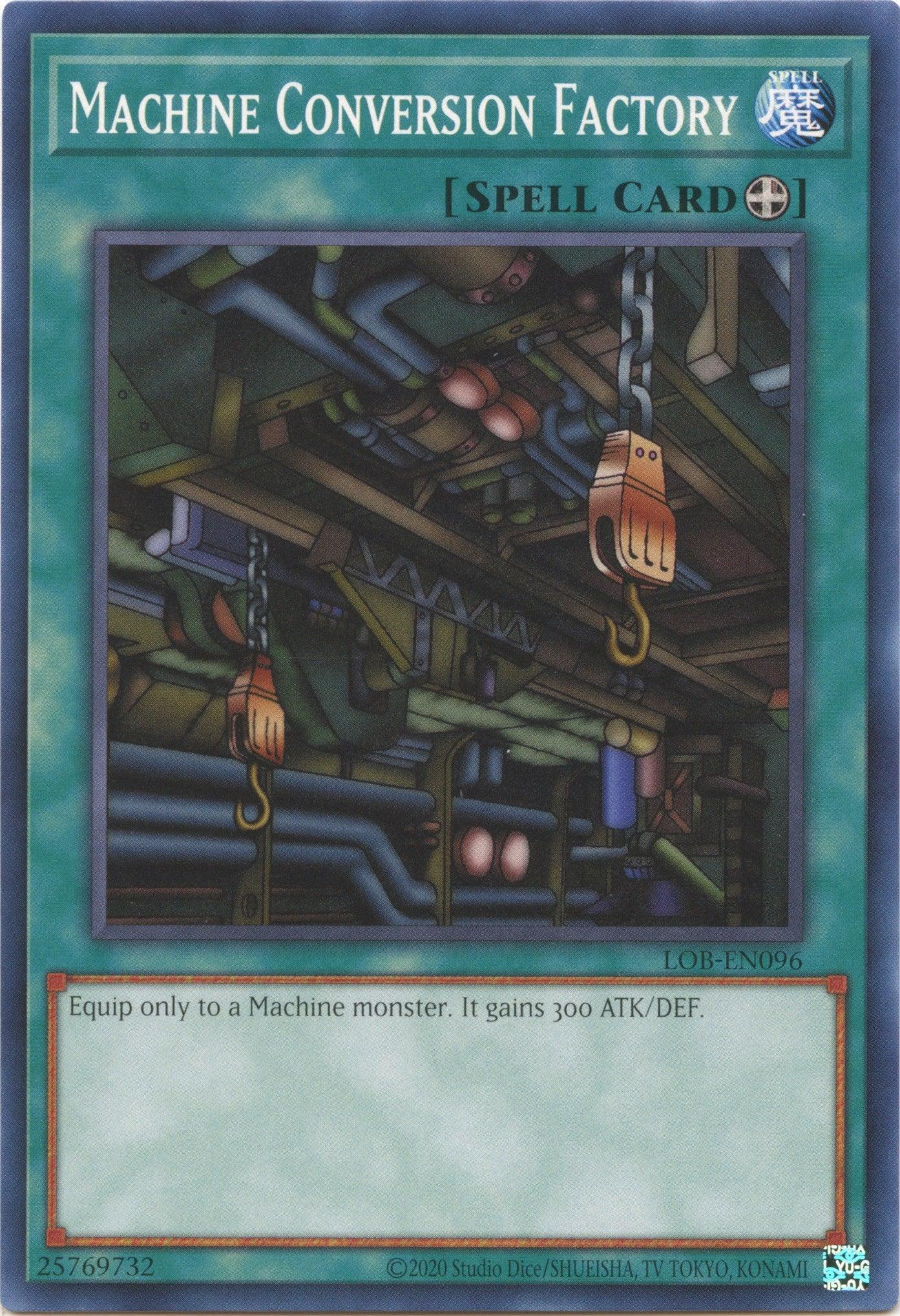 Common, Equip Spell, Legend of Blue Eyes White Dragon (25th Anniversary Edition), Spell, Unlimited Machine Conversion Factory (25th Anniversary) [LOB-EN096] Common - Trading Card World