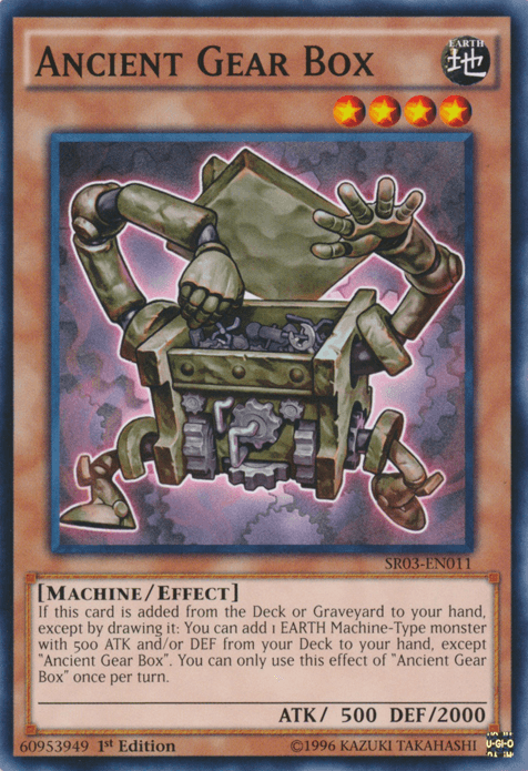 1st Edition, Common, Earth, Effect Monster, Machine, Structure Deck: Machine Reactor, Unlimited Ancient Gear Box [SR03-EN011] Common - Trading Card World