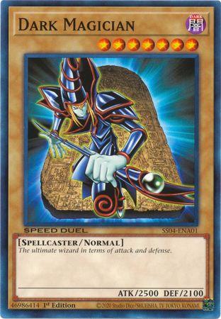 1st Edition, Common, Dark, Normal Monster, Speed Duel: Match of the Millennium, Spellcaster Dark Magician [SS04-ENA01] Common - Trading Card World