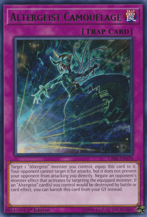 1st Edition, Circuit Break, Normal Trap, Rare, Trap, Unlimited Altergeist Camouflage [CIBR-EN070] Rare - Trading Card World