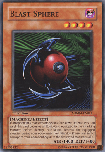 1st Edition, Common, Dark, Effect Monster, Machine, Structure Deck: Machina Mayhem, Unlimited Blast Sphere [SDMM-EN011] Common - Trading Card World