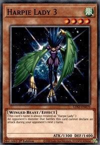 1st Edition, Common, Effect Monster, Legendary Duelists: Season 2, Wind, Winged Beast Harpie Lady 3 [LDS2-EN070] Common - Trading Card World
