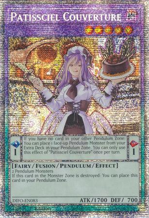 1st Edition, Dark, Dimension Force, Fairy, Pendulum/Fusion/Effect Monster, Starlight Rare Patissciel Couverture [DIFO-EN083] Starlight Rare - Trading Card World