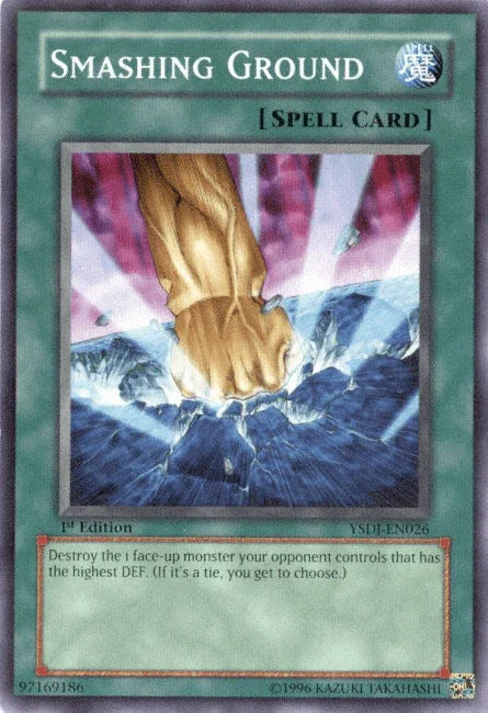 1st Edition, Common, Normal Spell, Spell, Starter Deck: Jaden Yuki, Unlimited Smashing Ground [YSDJ-EN026] Common - Trading Card World