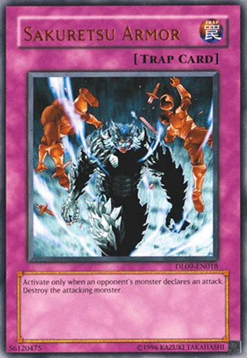 Duelist League Promo, Normal Trap, Rare, Trap, Unlimited Sakuretsu Armor (Bronze) [DL09-EN018] Rare - Trading Card World