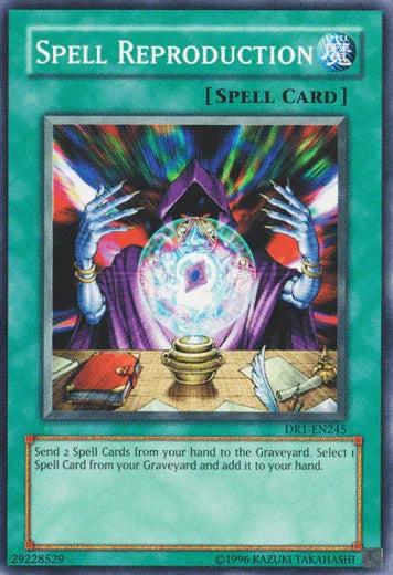 Common, Dark Revelation Volume 1, Normal Spell, Spell, Unlimited Spell Reproduction [DR1-EN245] Common - Trading Card World