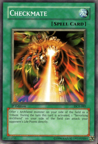1st Edition, Common, Dark Crisis, Normal Spell, Spell, Unlimited Checkmate [DCR-089] Common - Trading Card World