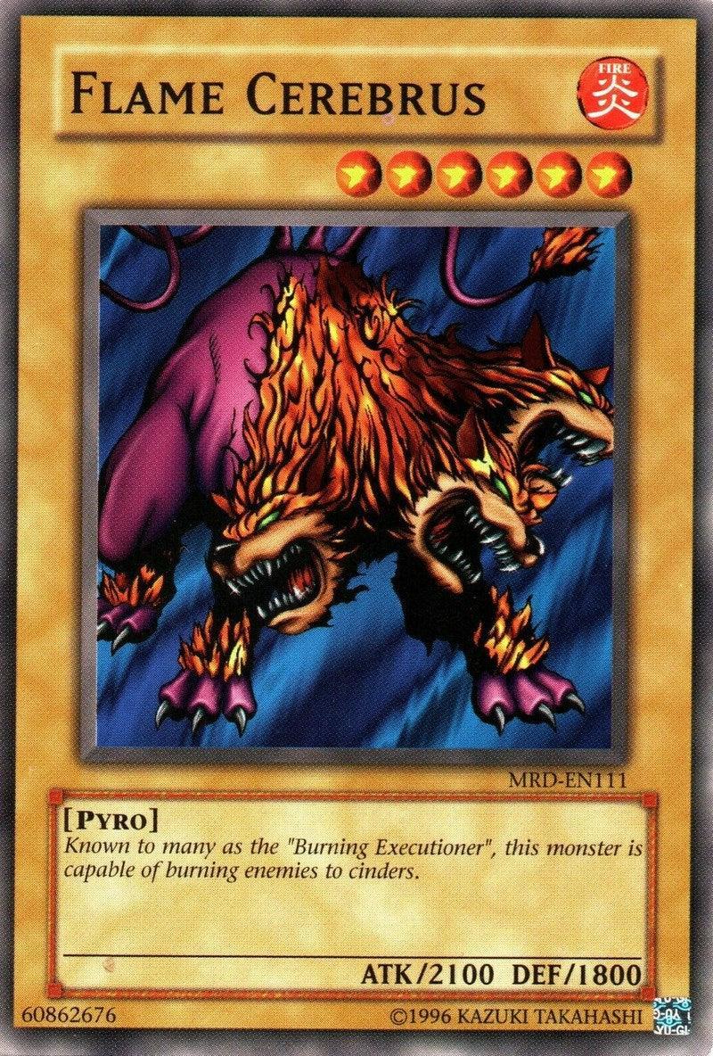 Common, Fire, Metal Raiders, Normal Monster, Pyro, Unlimited Flame Cerebrus [MRD-EN111] Common - Trading Card World