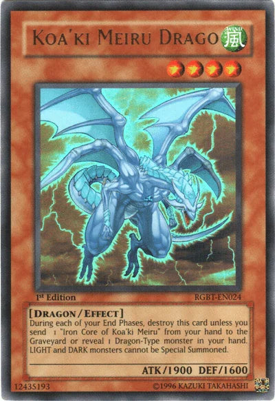 1st Edition, Dragon, Effect Monster, Raging Battle, Ultra Rare, Unlimited, Wind Koa'ki Meiru Drago [RGBT-EN024] Ultra Rare - Trading Card World