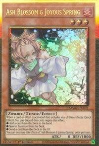 1st Edition, Fire, Gold Rare, Maximum Gold, Tuner/ Effect Monster, Zombie Ash Blossom & Joyous Spring [MAGO-EN011] Gold Rare - Trading Card World