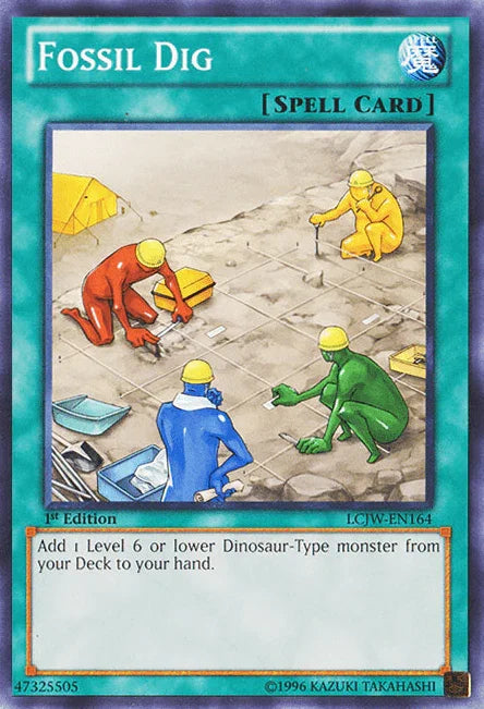 1st Edition, Common, Legendary Collection 4: Joey's World, Normal Spell, Spell Fossil Dig [LCJW-EN164] Common - Trading Card World