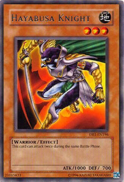 Dark Beginning 1, Earth, Effect Monster, Rare, Unlimited, Warrior Hayabusa Knight [DB1-EN196] Rare - Trading Card World