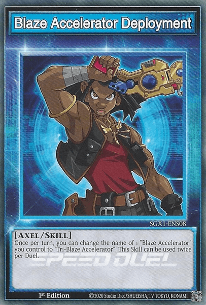 1st Edition, Common, Skill, Speed Duel GX: Duel Academy Box Blaze Accelerator Deployment [SGX1-ENS08] Common - Trading Card World