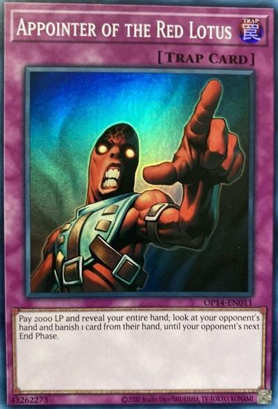 Normal Trap, OTS Tournament Pack 14, Super Rare, Trap, Unlimited Appointer of the Red Lotus [OP14-EN011] Super Rare - Trading Card World