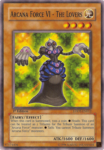 1st Edition, Common, Effect Monster, Fairy, Light, Light of Destruction, Unlimited Arcana Force VI - The Lovers [LODT-EN012] Common - Trading Card World