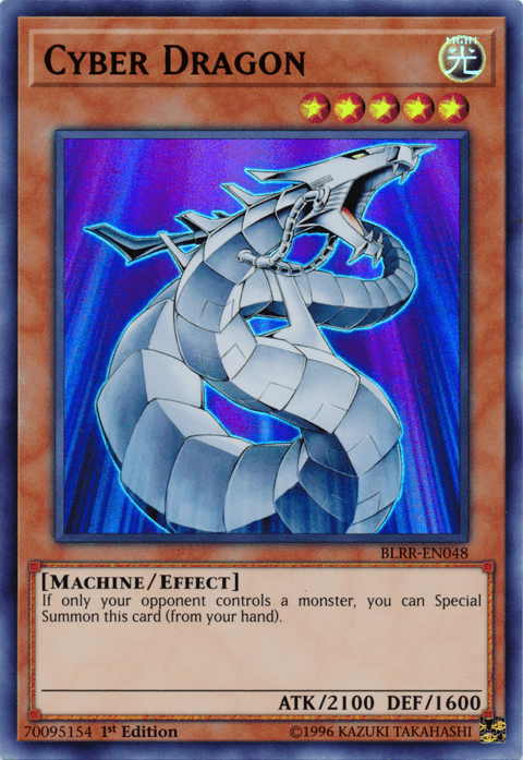 1st Edition, Battles of Legend: Relentless Revenge, Effect Monster, Light, Machine, Ultra Rare Cyber Dragon [BLRR-EN048] Ultra Rare - Trading Card World
