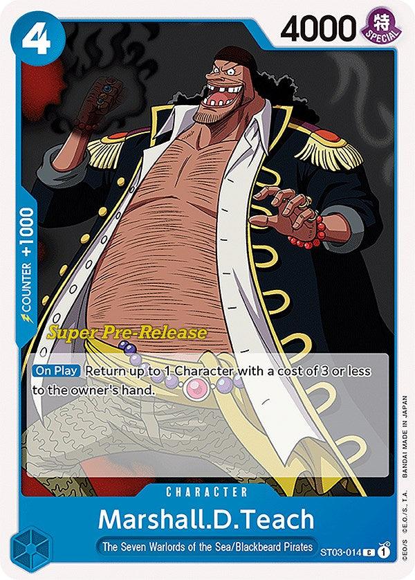 Blackbeard Pirates, Character, Common, Starter Decks, Super Pre-Release Starter Deck: The Seven Warlords of the Sea, The Seven Warlords of the Sea Marshall.D.Teach [Super Pre-Release Starter Deck: The Seven Warlords of the Sea] - Trading Card World