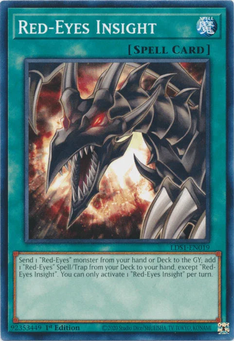 1st Edition, Common, Legendary Duelists: Season 1, Normal Spell, Spell Red-Eyes Insight [LDS1-EN019] Common - Trading Card World