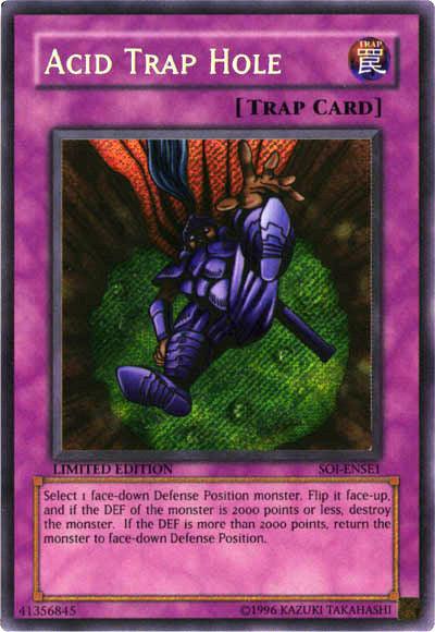 Limited, Normal Trap, Secret Rare, Shadow of Infinity, Trap Acid Trap Hole [SOI-ENSE1] Secret Rare - Trading Card World