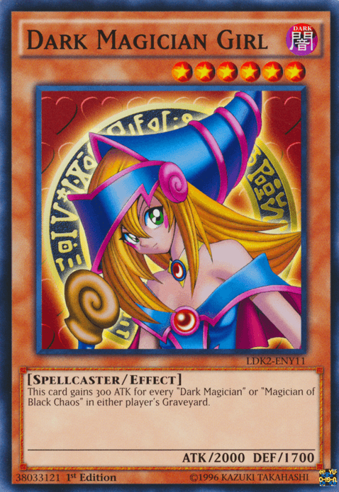 1st Edition, Common, Dark, Effect Monster, Legendary Decks II, Spellcaster, Unlimited Dark Magician Girl [LDK2-ENY11] Common - Trading Card World