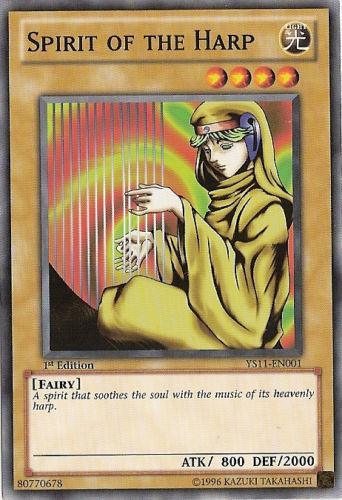 1st Edition, Common, Fairy, Light, Normal Monster, Starter Deck: Dawn of the Xyz Spirit of the Harp [YS11-EN001] Common - Trading Card World