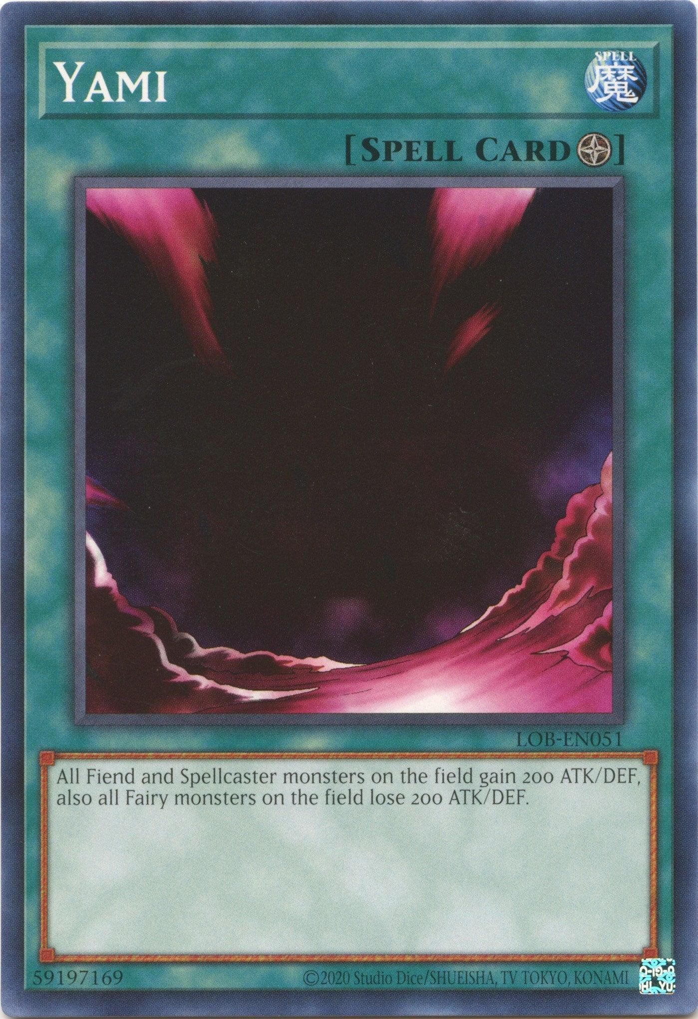 Common, Field Spell, Legend of Blue Eyes White Dragon (25th Anniversary Edition), Spell, Unlimited Yami (25th Anniversary) [LOB-EN051] Common - Trading Card World