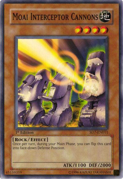 1st Edition, Common, Earth, Effect Monster, Rock, Structure Deck: Invincible Fortress, Unlimited Moai Interceptor Cannons [SD7-EN011] Common - Trading Card World