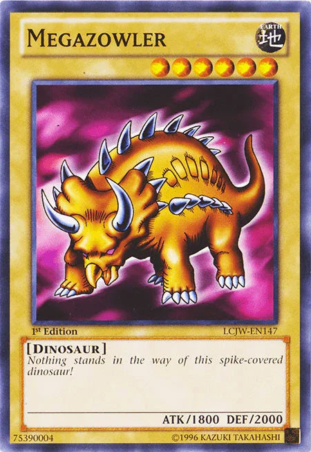 1st Edition, Common, Dinosaur, Earth, Legendary Collection 4: Joey's World, Normal Monster Megazowler [LCJW-EN147] Common - Trading Card World